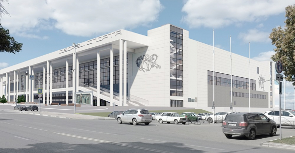 В блогах: на самарском Дворце Спорта установили буквы В блогах: на самарском Дворце Спорта установили буквы