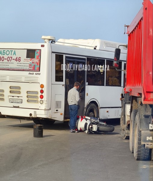 В Самарской области сбили мотоциклиста