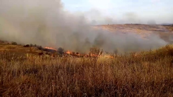 Крупный пожар в Октябрьске: столбы дыма видны с М-5 