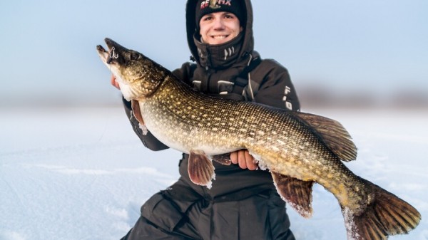 Рыбак из Самары полез в лунку за огромной щукой