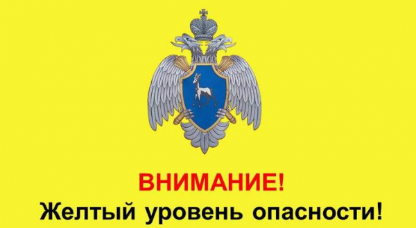 Желтый уровень опасности объявлен в Самарской области из-за сильного ветра