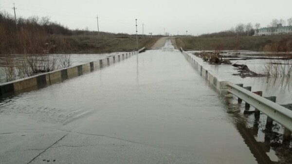 В Пестравском районе подтопило мост