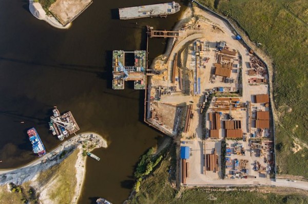 Строительная готовность нового моста через Волгу в Самарской области составила 20%