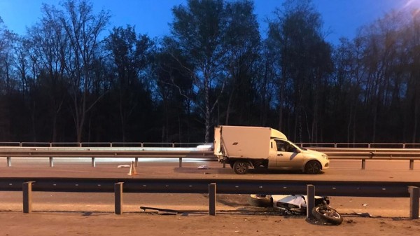 ДТП с разбившимся мотоциклистом на Красноглинском шоссе (фото и подробности) 