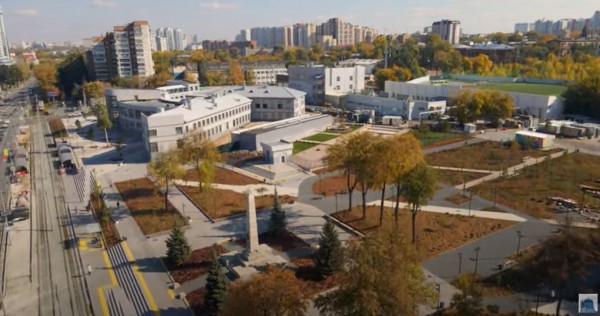 В Самаре блогер снял с высоты обновленный сквер у &laquo;Фабрики-кухни&raquo; 