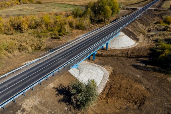 Обводную дорогу Самары на участке Нур-Спиридоновка ввели в эксплуатацию в октябре 2021 года за 254 миллиона рублей 