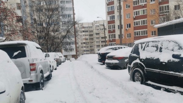 В Самарской области появились фотографии последствий снегопада 15 января 2022 года
