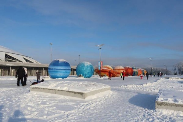 В Самаре на территории у стадиона Солидарность-Арена возвели Олимпийскую деревню