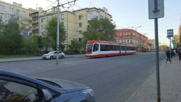 В Самаре утром 24 мая приостановилось движение трамваев на Ново-Садовой 
